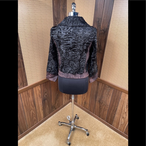 NWT Giorgio Emporio Made In Italy Persian Lamb Fur Coat Jacket XS - Picture 5 of 13